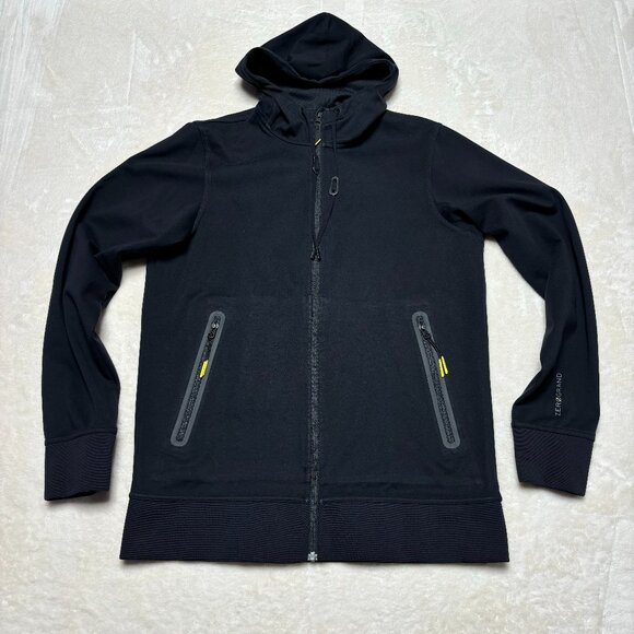 Cole Haan ZeroGrand Mens Jacket Sz Small Black Soft Shell Waterproof Breathable - Picture 1 of 14